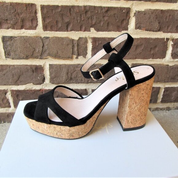 new SHELLYS London platform sandals heels - Picture 4 of 6